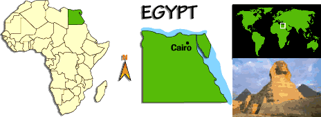[Country map of Egypt]
