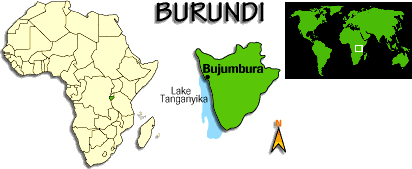 [Country map of Burundi]