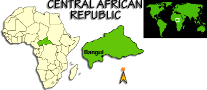 [Country map of Central African Republic]