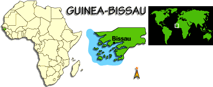 [Country map of Guinea-Bissau]