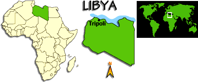 [Country map of Libya]
