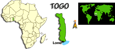 [Country map of Togo]