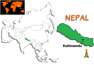 [Country map of Nepal]