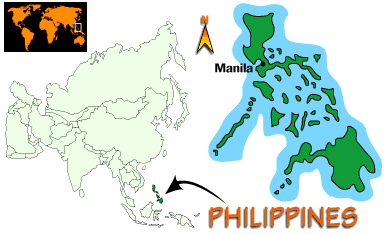 [Country map of Philippines]