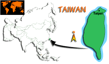 [Country map of Taiwan]