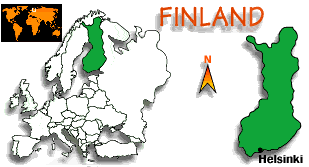 [Country map of Finland]