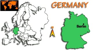 [Country map of Germany]