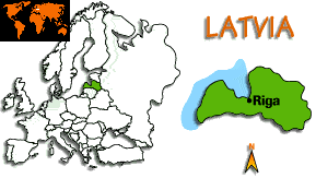 [Country map of Latvia]