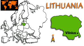 [Country map of Lithuania]