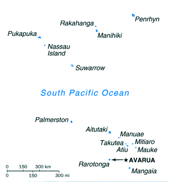 [Country map of Cook Islands]